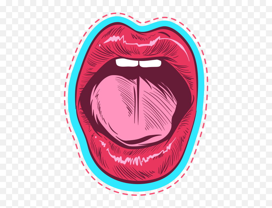 Lips Decal 46 - Circle Png,Lip Print Png