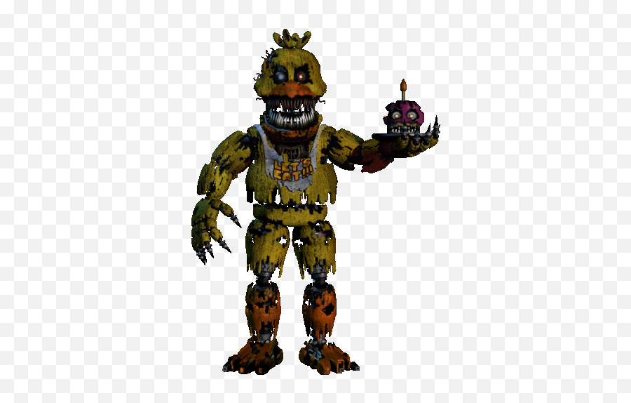 Nightmare Chica Fnaf4 Sticker - Nightmare Chica Fnaf4 Fnaf 4 Nightmare Chica Full Body Png,Fnaf 4 Icon