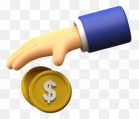 Premium Giving Dollar Coin 3d Illustration Download Png - Coin