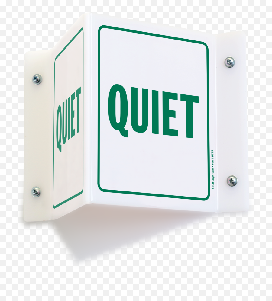 Projecting Quiet Sign Sku S - 4592 Solid Png,Quiet Icon