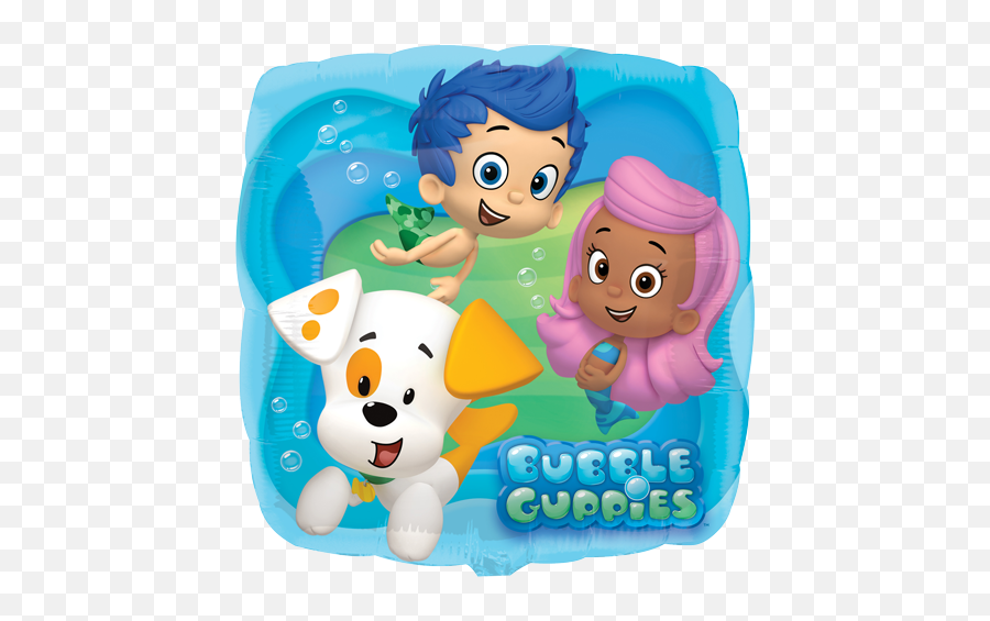 18 Bubble Guppies Blue Foil Balloon - Bubble Guppies Party Supplies Png,Bubble Guppies Png