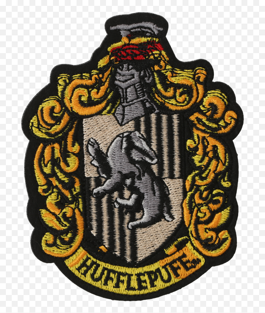 Hufflepuff Crest Embroidered Patch001 V - Transparent Hufflepuff Crest Png,Hufflepuff Png