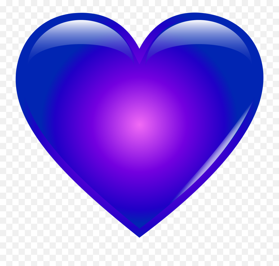 Free Icons Png Design Of Blue Heart - Purple And Blue Heart,Blue Heart Png