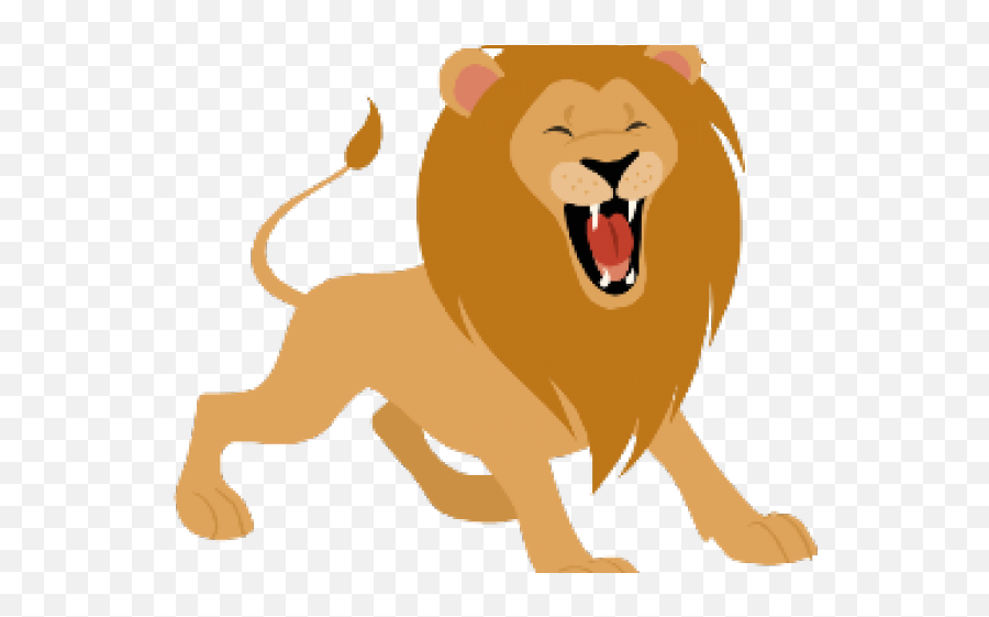 Brave Lion - Roaring Cute Cartoon Lion Png,Roaring Lion Png