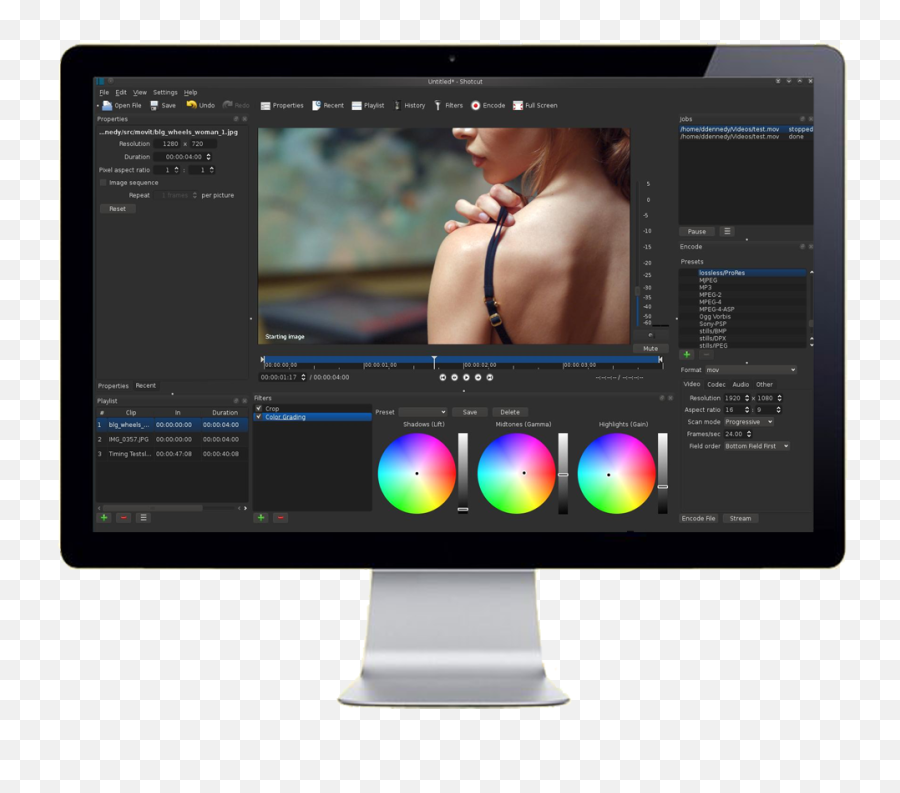 Shotcut - Full List Of Features Linux Video Editor Png,Blur Overlay Png