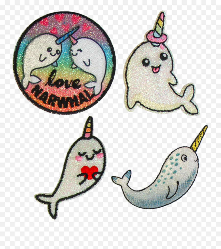 Assortment Narwhal - Embroidery Png,Narwhal Png
