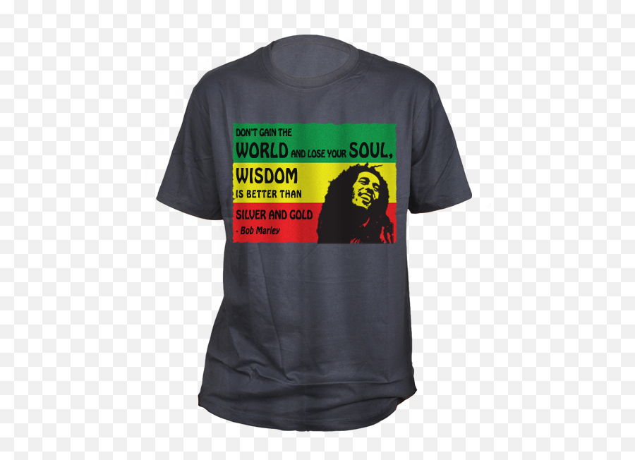 Bob Marley Quote Round Neck T - Shirt Bob Marley Png,Bob Marley Png