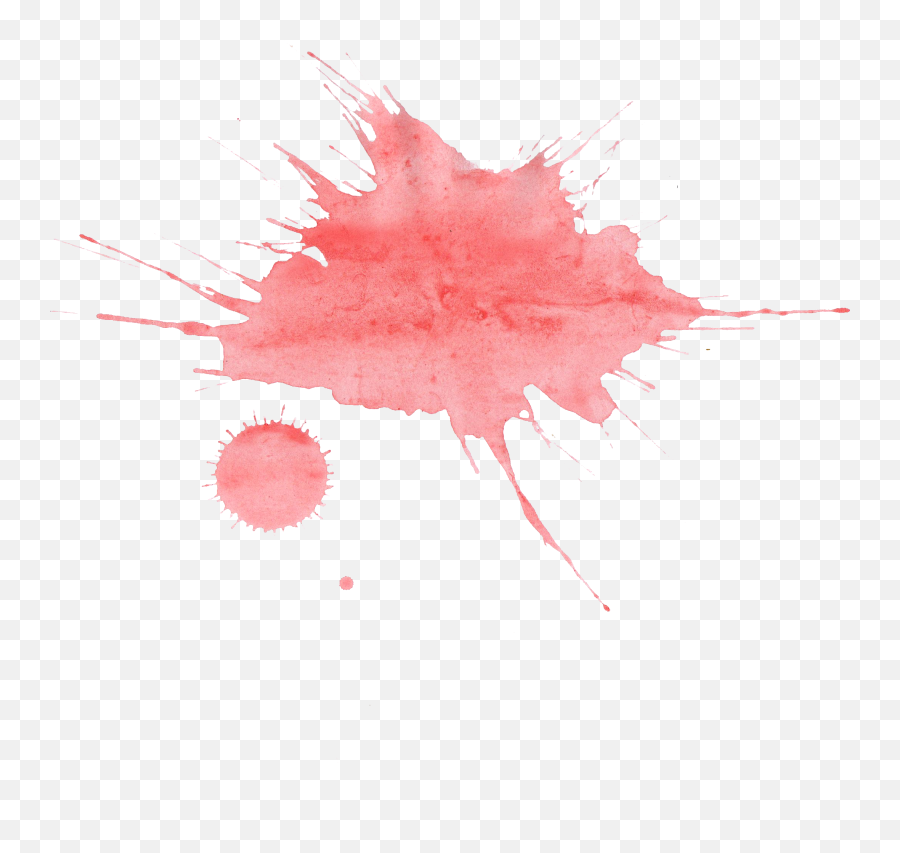 21 Red Watercolor Splatter - Pink Splash Transparent Background Png,Watercolor Splash Png