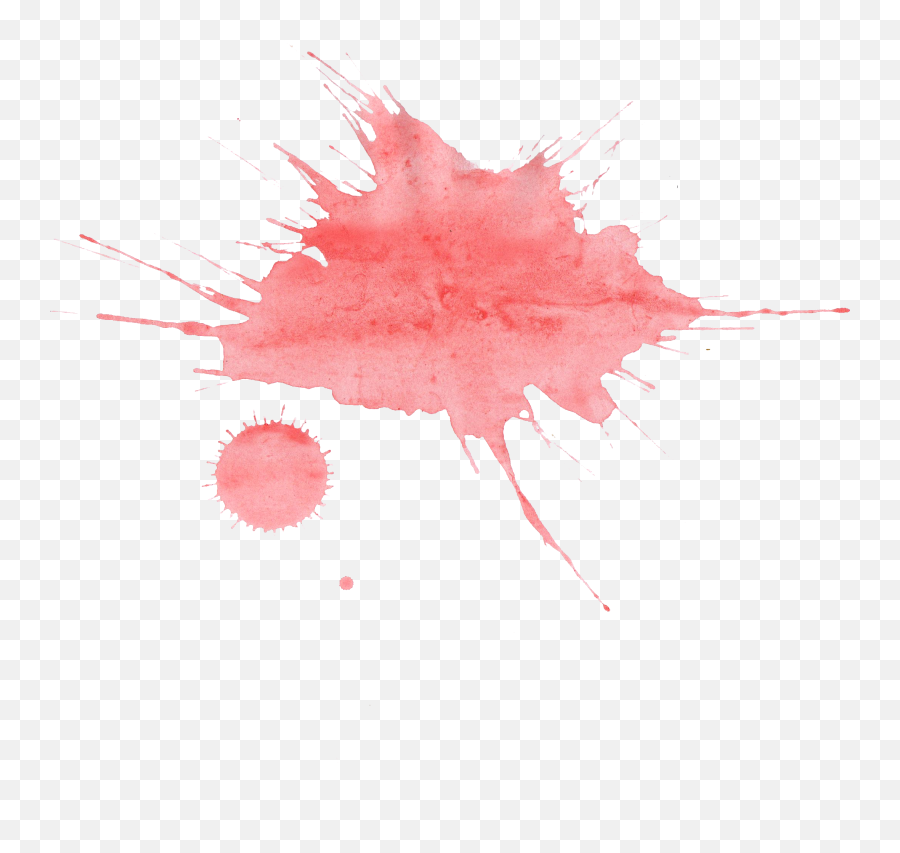 21 Red Watercolor Splatter - Pink Splash Transparent Background Png, Watercolor Splash Png - free transparent png images 