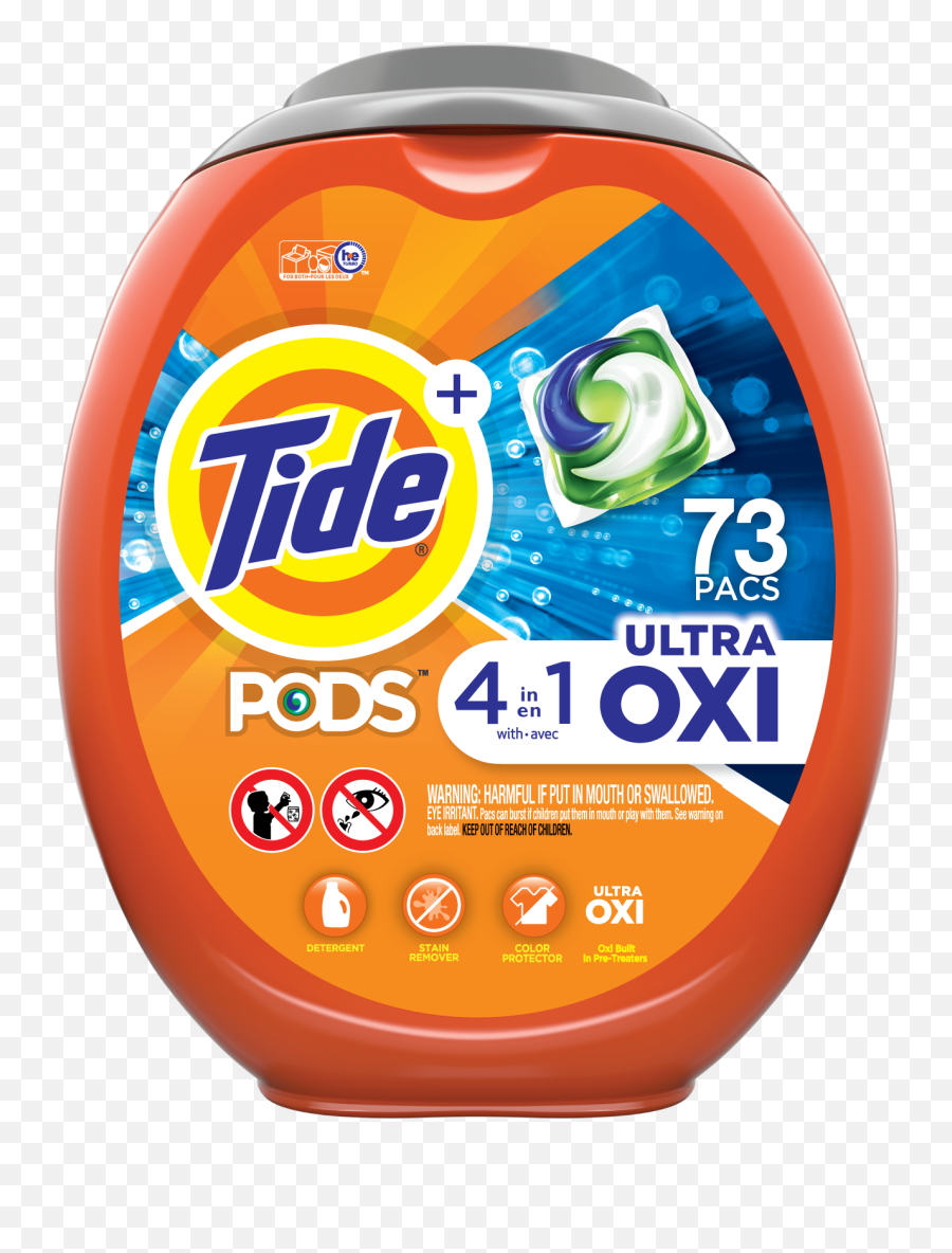 Download Tide Pods With Oxi Hd Png - Tide Pods Ultra Oxi,Tide Png