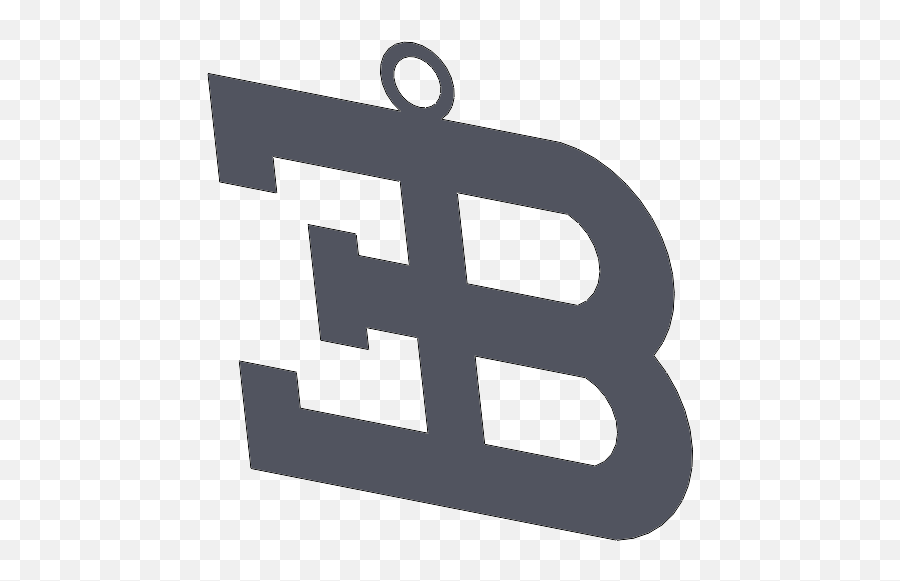 Bugatti Logo Keychain - Stencil Png,Bugati Logo