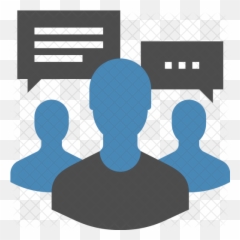 Group Chat Icon Png - Blue