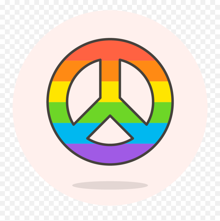 Lgbtq Peace Sign Icon - Paz Y Amor Logo Png,Peace Sign Transparent