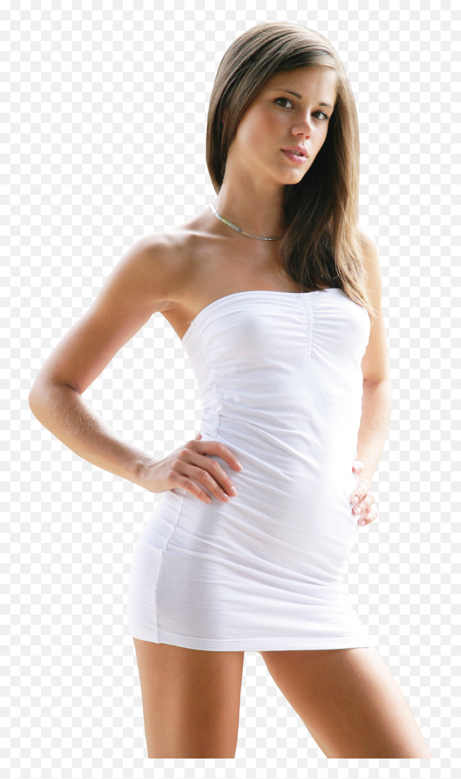 Little Caprice In White Dress Png Image - Little Caprice,White Dress Png