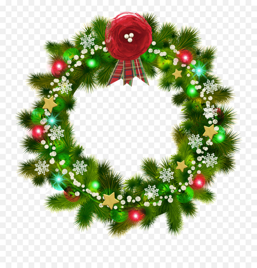 Christmas Wreath Clipart - Christmas Wreath Png,Christmas Wreath Transparent