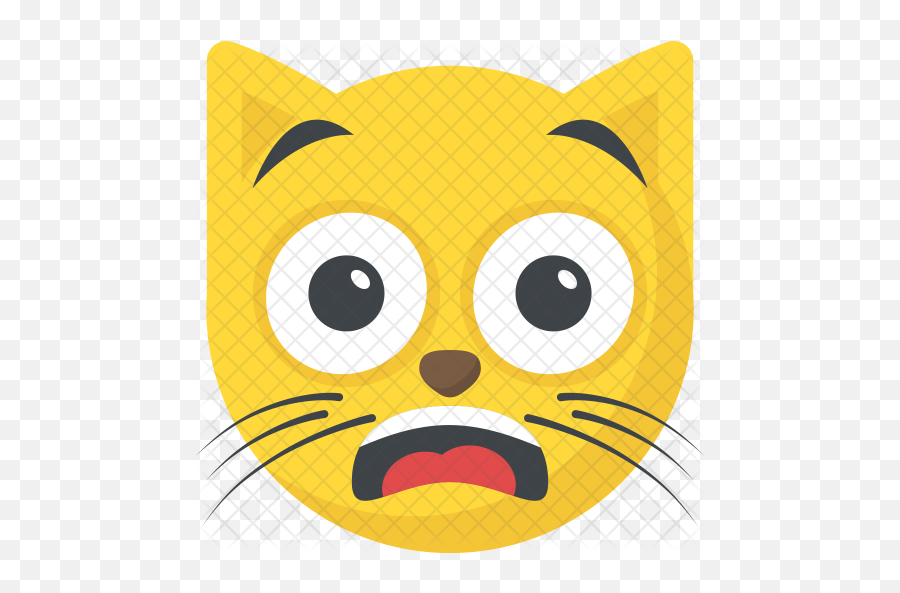 Cat Emoji Icon Of Flat Style - Black Eye Cat Emoji Png,Cat Emoji Png