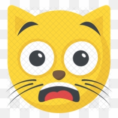 Cat Emoji Icon Of Flat Style - Black Eye Cat Emoji Png,Cat Emoji Png