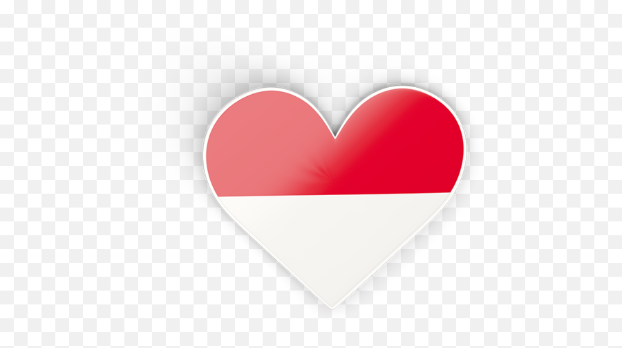 Heart Sticker - Girly Png,Indonesia Flag Png