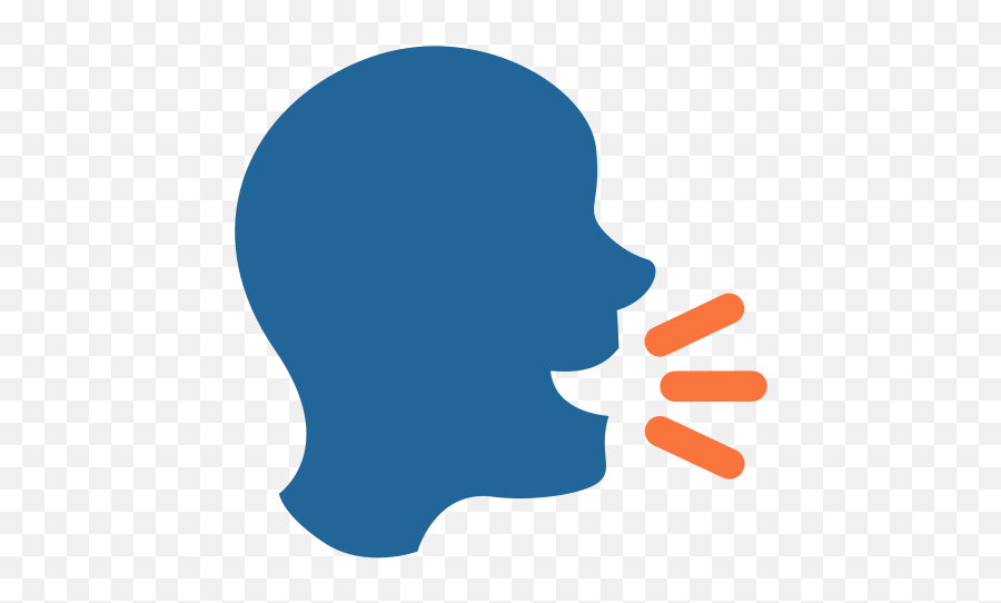 Speaking Head Emoji Meaning With - Speaking Emoji Png,People Talking Silhouette Png