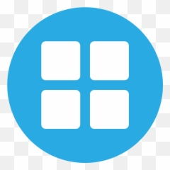 Swap Icon Png - Blackcoin Blcn Icon Windows 10 Logo Round App Menu Blue