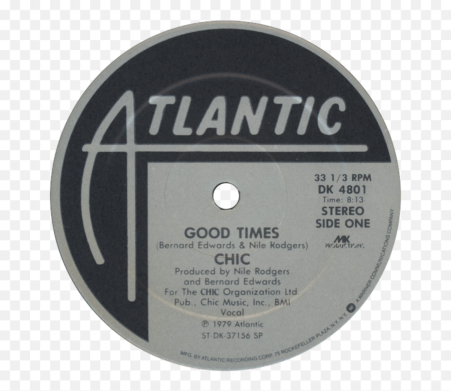 12 - Good Times Chic Png,Atlantic Records Logo