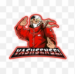 Gaming Mascot Logo With Ninja Samurai - Language png