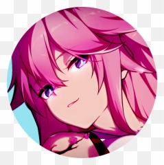 Aesthetic Pink Anime Girl Icon - Smug Smile png
