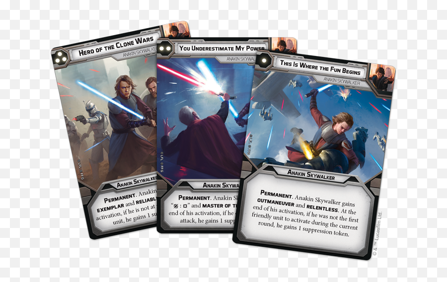 The Chosen One - Star Wars Legion Anakin Cards Png,Charter Icon Clone Hero