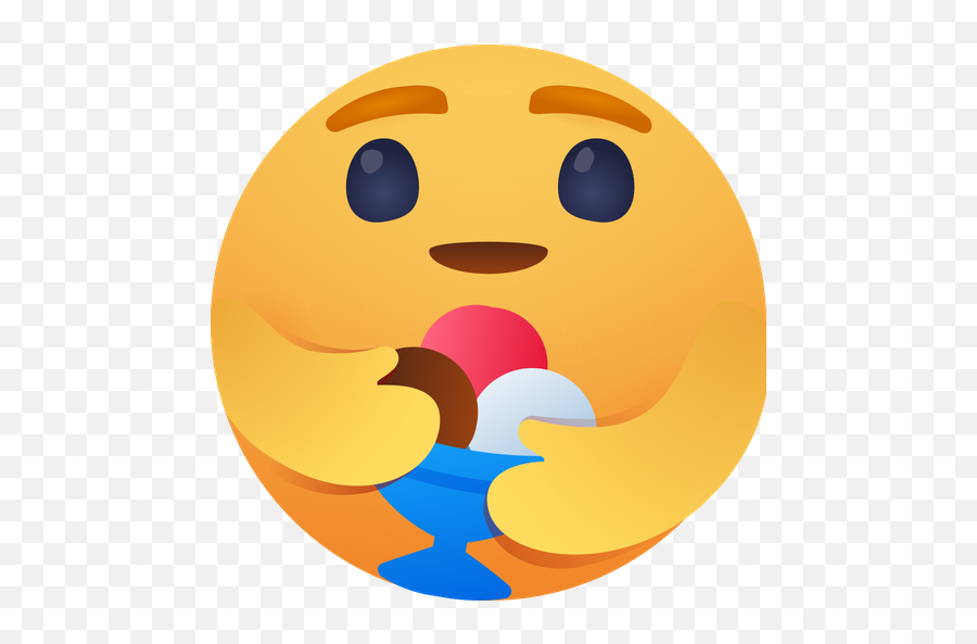 Free Care Emoji With Icecream Logo Icon Of Gradient Style - Care Emoji Peach Png,Icecream Icon