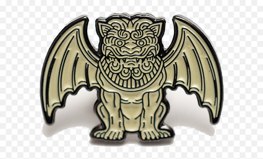 Gargoyle Pin - Cream Emblem Png,Gargoyle Png