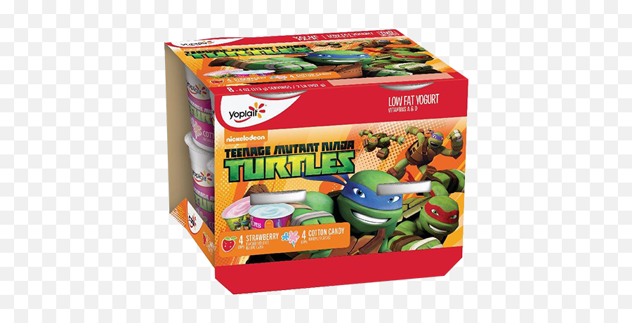 Yoplait Kids Teenage Mutant Ninja Turtles Strawberry U0026 Cotton Candy Yogurt Variety Pack - Teenage Mutant Ninja Turtles Png,Teenage Mutant Ninja Turtles Png
