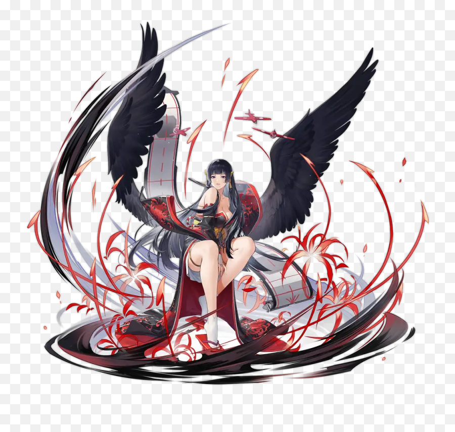 Black Wings 1080p 2k 4k 5k Hd Wallpapers Free Download - Dead Or Alive Nyotengu Costume Png,Panty Anarchy Icon