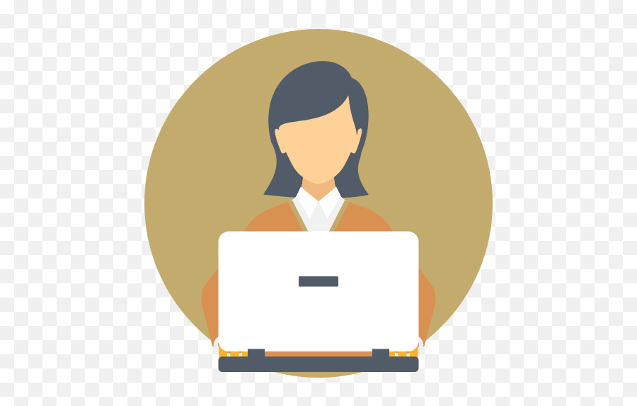 Services - Study With Laptop Icon Png,Working Woman Icon