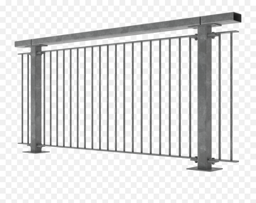 Walkway Bridge Railing High Security - Metal Bridge Railing Png,Railing Png