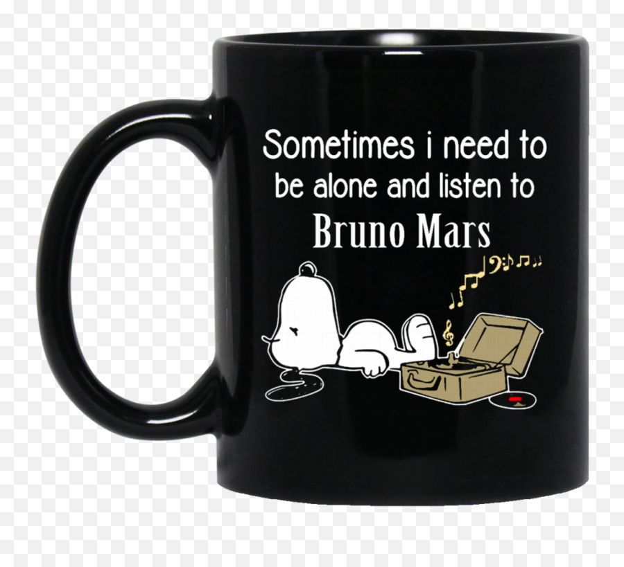 Download Bruno Mars Mug Sometimes Need To Be Alone N Listen - Van Halen T Shirts Png,Bruno Mars Png