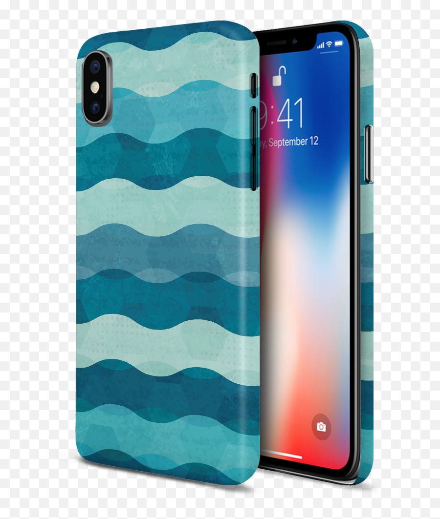 Ocean Waves X Geometric Phone Case For Apple Iphone Samsung Galaxy U0026 Google Pixel - Mobile Phone Case Png,Ocean Waves Png