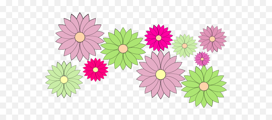 Download Vector Transparent Stock Daisy - Clip Art Flower Daisy Chain Clip Art Png,Transparent Daisy