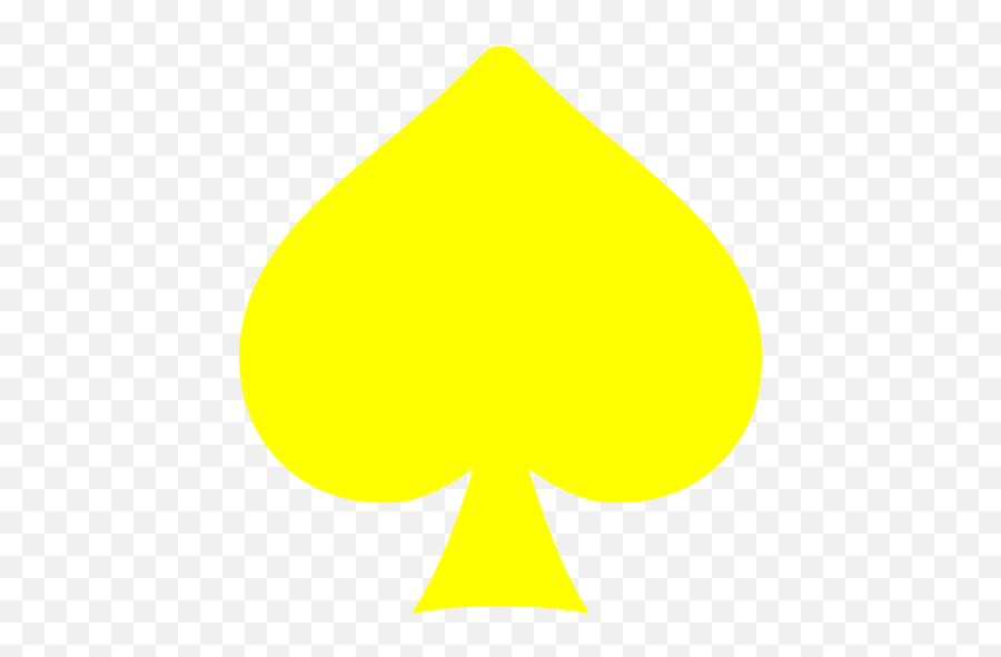 Yellow Spades Icon - Free Yellow Gamble Icons Icons Yellow Spade Png,Spades Icon