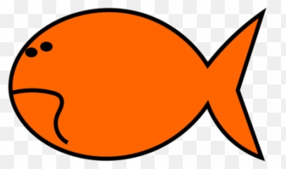 10 Fish Clipart Simple Pics To Free Download - Orange Simple Drawing png