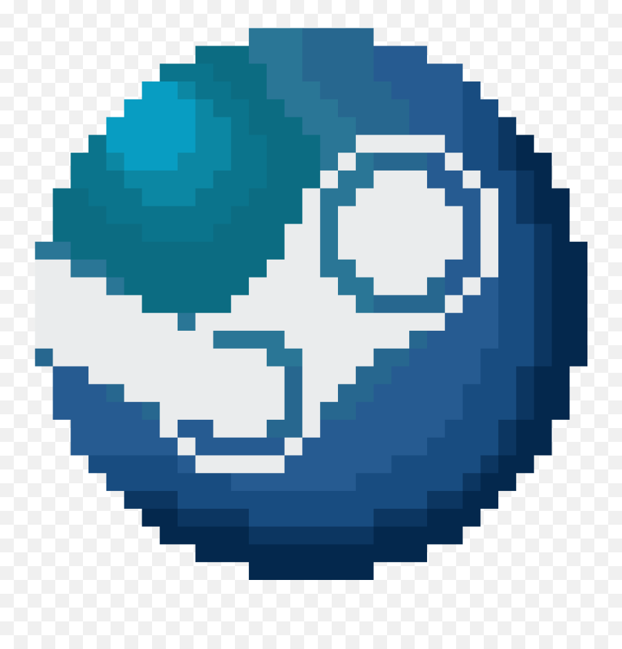 Download Steam Pixelart Icon - Steam Logo Pixel Art Png Steam Icon Pixel Art,Steam Transparent Background