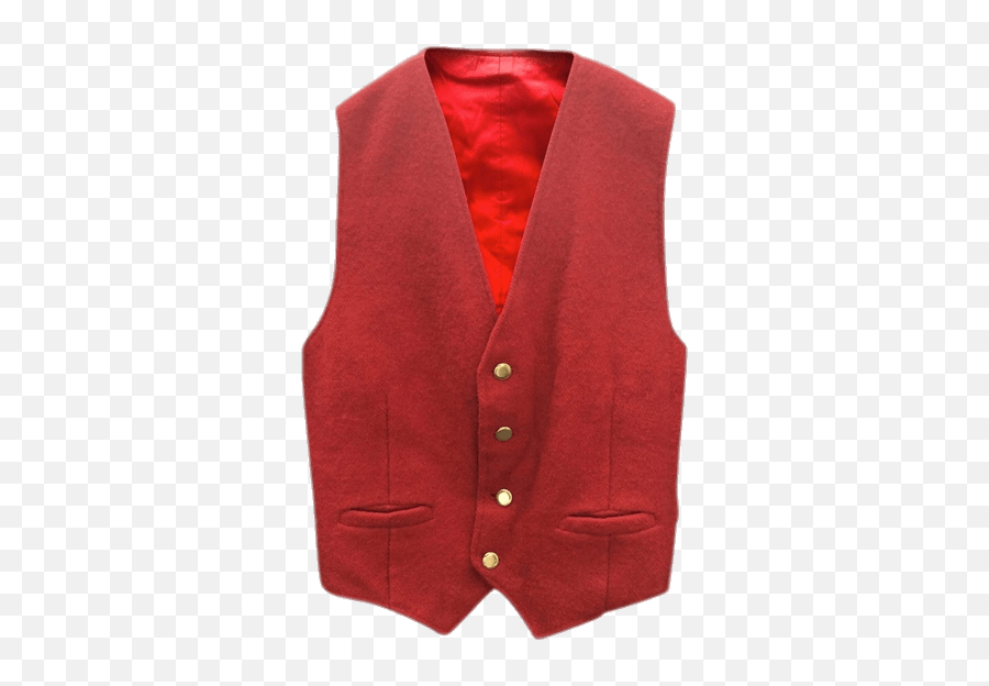 Red Waistcoat Transparent Png - Red Waistcoat,Vest Png