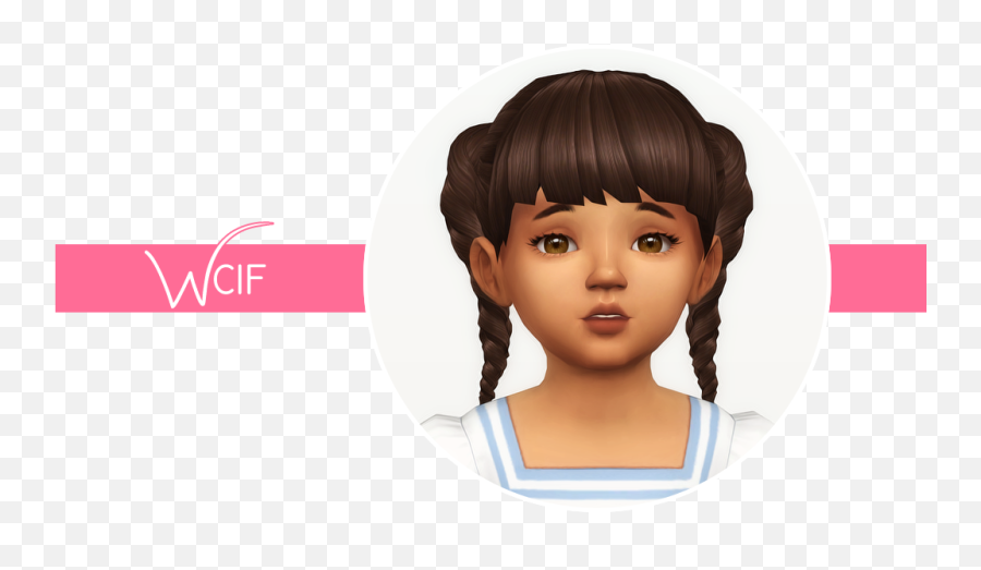 Download Braided Toddler Hair By Crazycupcakefr - Lace Wig Png,Crazy Hair Png