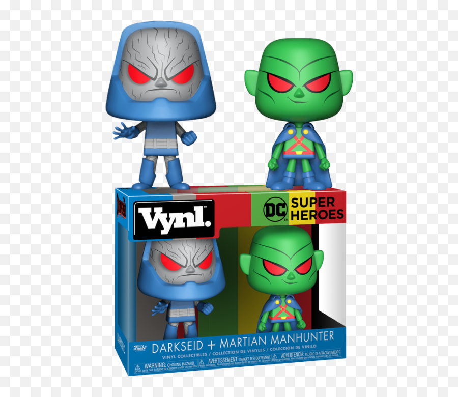 Martian Manhunter And Darkseid Vynl - Funko Pop Caçador De Marte Png,Martian Manhunter Logo