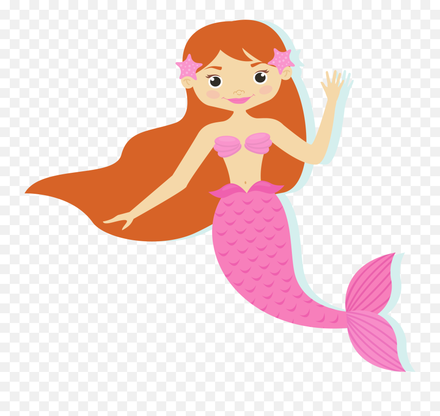 Mermaid Cartoon Png Picture - Mermaid Cartoon Transparent Background,Mermaid Transparent Background