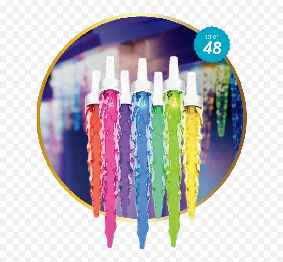 Holiday Icicles - 48 Counts Ishowlights Plastic Bottle Png,Icicles Png