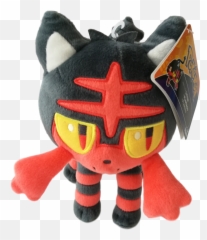 Download Official Pokemon 8 Litten Plush - Stuffed Toy Transparent Litten Plush Png,Stuffed Animal Png