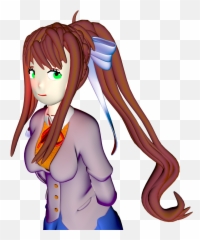 Monika 3d Model Complete - Album On Imgur Cartoon Png,Monika Png