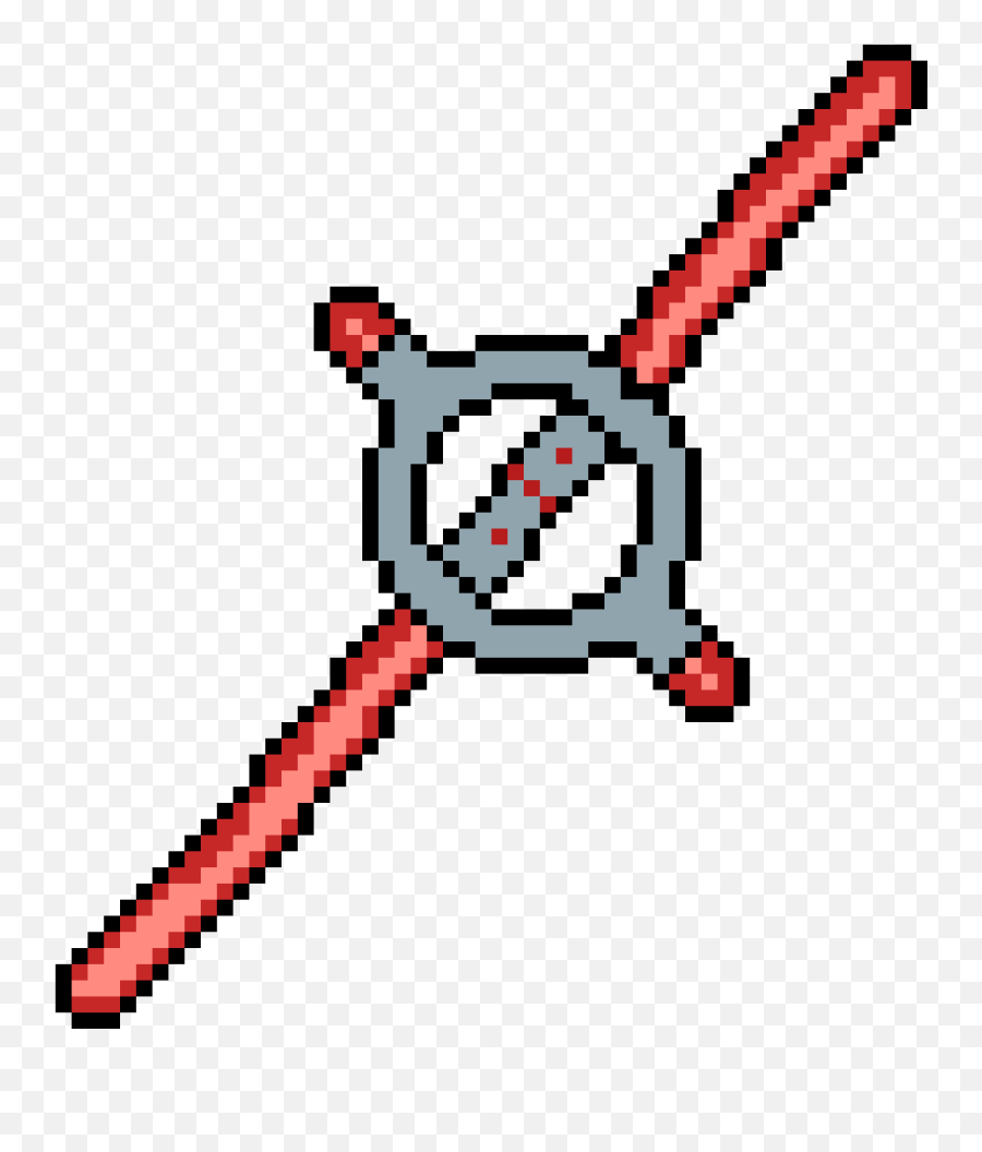 Pixilart - Circulatar Sith Red Lightsaber By Realemdevice Peace Sign Pixel Art Png,Red Lightsaber Png