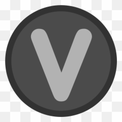 Volunteer Logovoluntary Logoletter V In A Circlebadgepin - Contoh Logo Huruf V Png,Badge Logo
