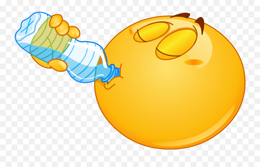 Drinking Water Emoji Decal - Smk N 1 Ponjong Png,Water Emoji Png